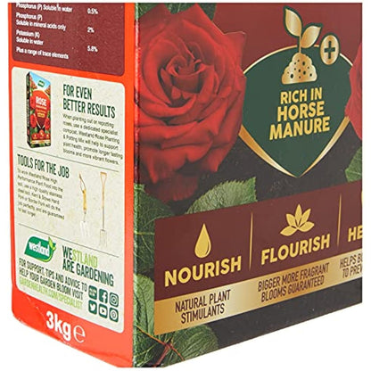 Westland Horse Manure and Plant Stimulant Enriched Rose Food, 3 kg