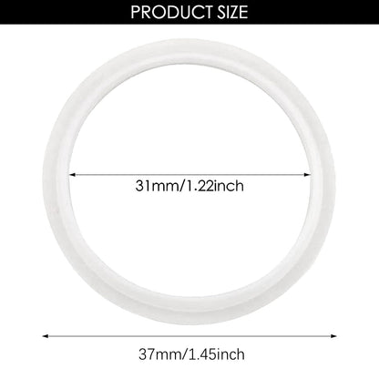 2PCS Clear Sink Plug Seal Rings for 31mm and 39mm Drains, Rubber O-ring