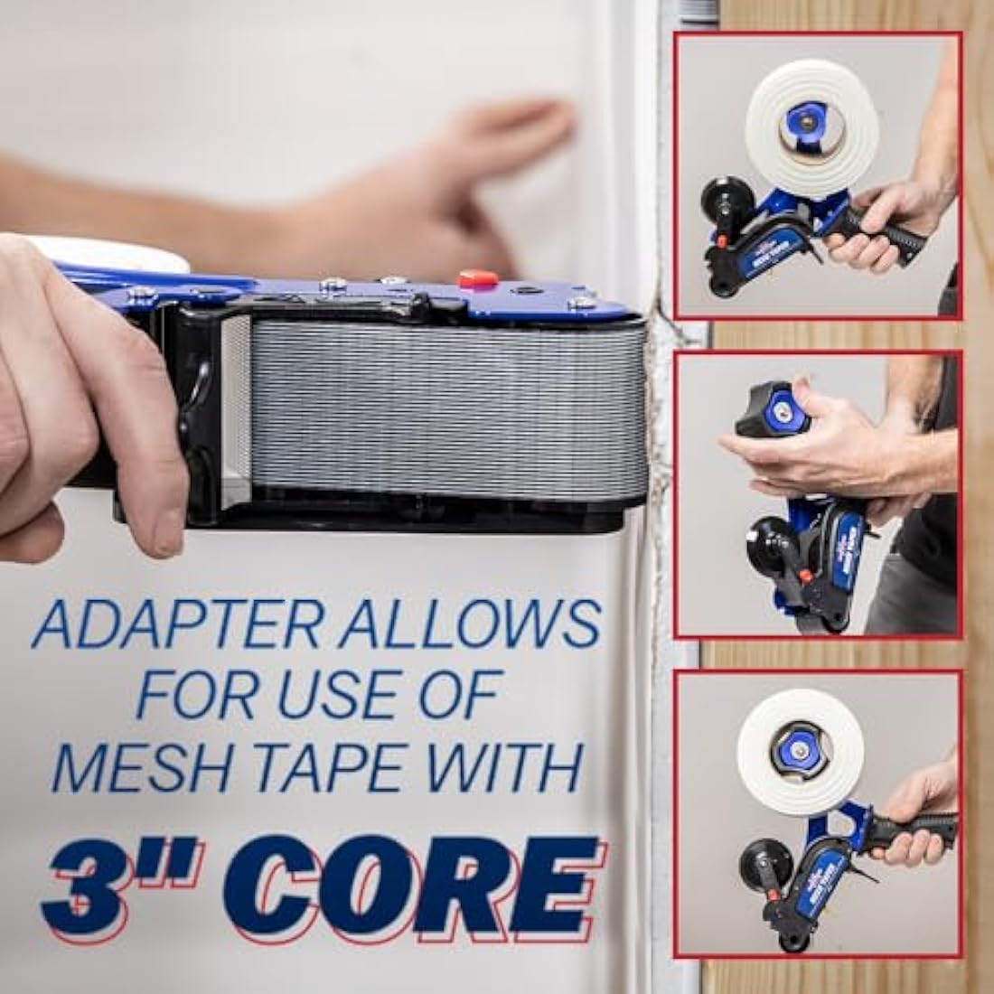 Marshalltown Drywall Plaster Board Mesh Scrim Tape Gun Dispenser MT72, Blue