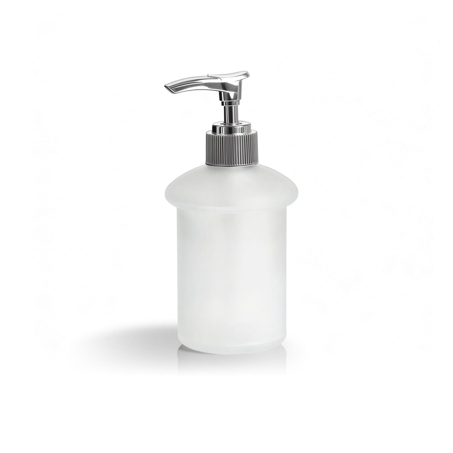 Replacement Frosted Glass Soap Dispenser Bottle with Pump, 200ml Spare Liquid Soap Bottle Compatible with Wall Mounted Holder Bathroom Bracket