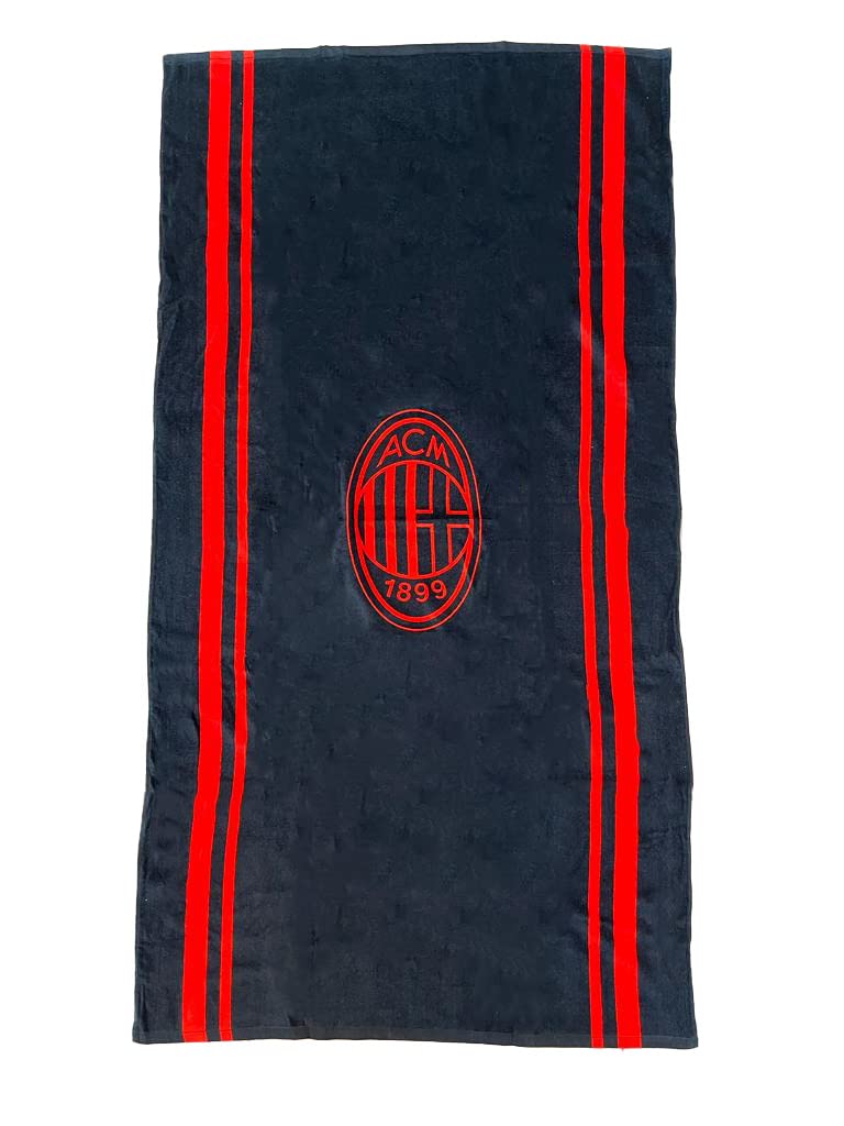 hermet A.C. Milan, Terry Pool Towel, 90x170, 100% Cotton, Official Product, Cimato