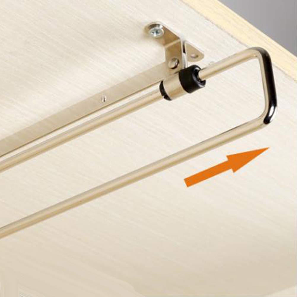 Telescopic Clothes Rod for Closet, Adjustable Pull Out Closet Rod - Retractable Valet Hanger Rail With Sliding Telescopic Extension for
