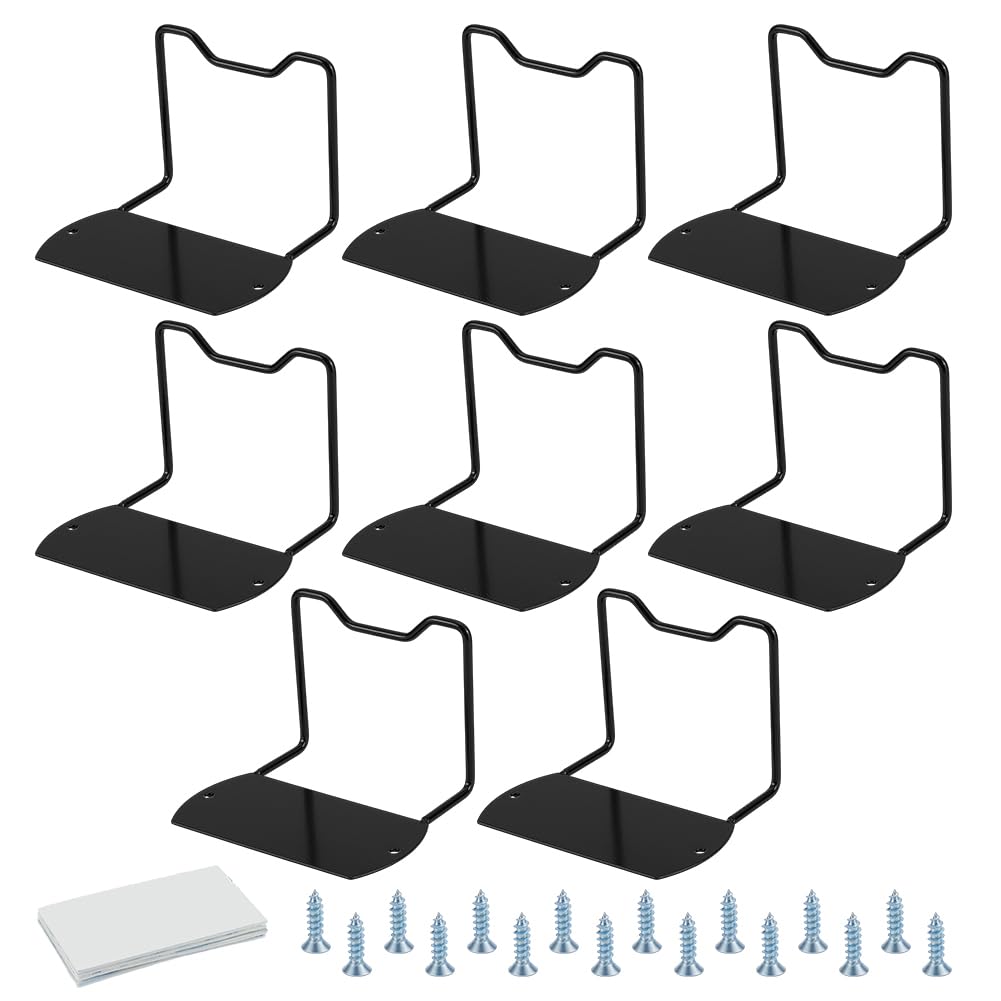 GOMAKERER 8 Sets Mattress Slide Stopper, 6.7 x 4.3 x 2 Inch Heavy-Duty Non-Slip Mattress Retainer Bars Gripper with Screws and Adhesive Sticker for