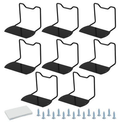 GOMAKERER 8 Sets Mattress Slide Stopper, 6.7 x 4.3 x 2 Inch Heavy-Duty Non-Slip Mattress Retainer Bars Gripper with Screws and Adhesive Sticker for