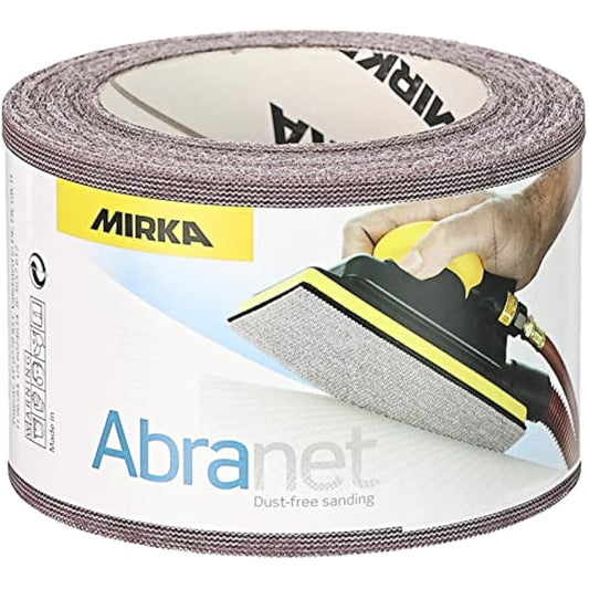 Mirka Abranet abrasive roll with net 75 mm x 10 m Grip/Grit P600 / 1 roll/for sanding wood, filler, varnish, plastic / 545BI001613R