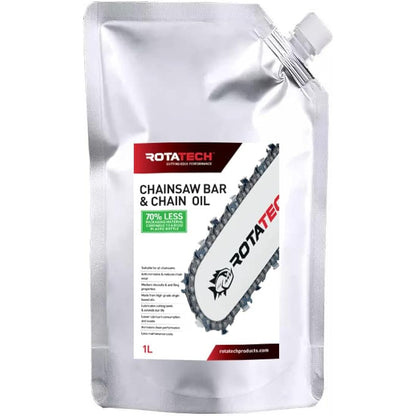 Rotatech Chainsaw Bar & Chain Oil 1L Eco-Friendly Refill Pouch