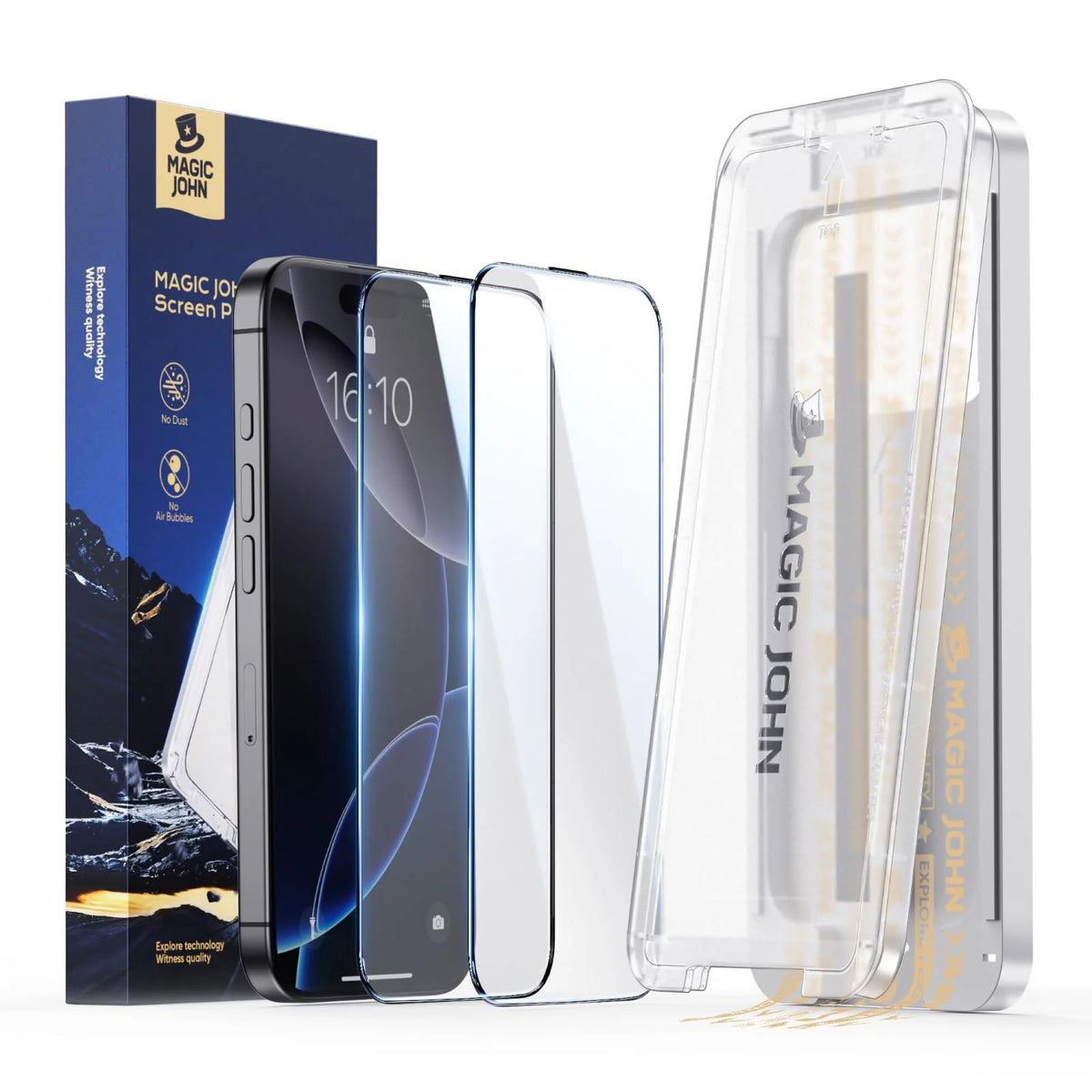 MAGIC JOHN 3rd Gen Upgraded for iPhone 16 Pro Max Screen Protector 6.9 inch, HD