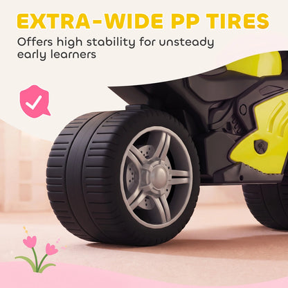 AIYAPLAY Balance Bike with Music Extra-Wide Wheels Toddler Bike for Boys Girls