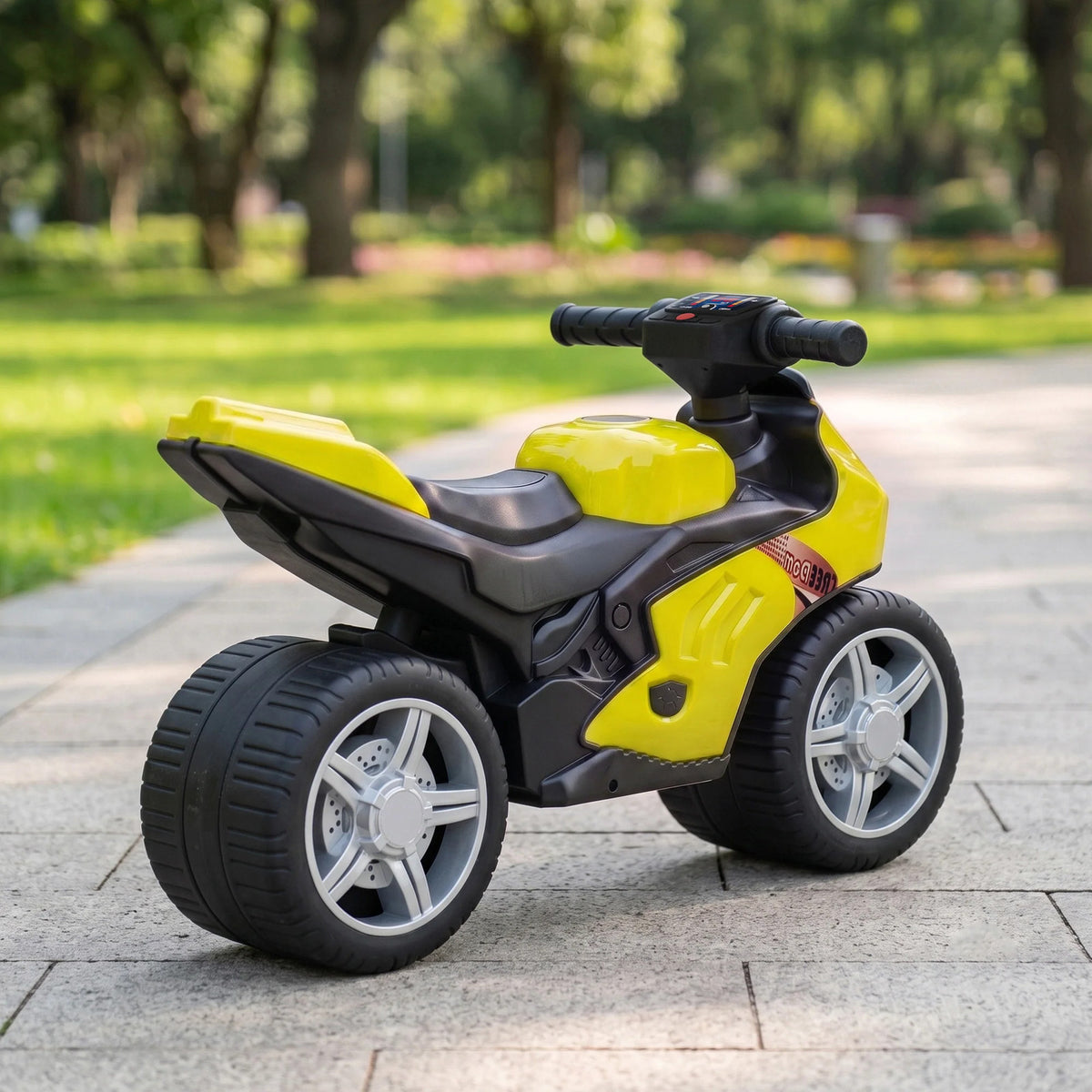 AIYAPLAY Balance Bike with Music Extra-Wide Wheels Toddler Bike for Boys Girls