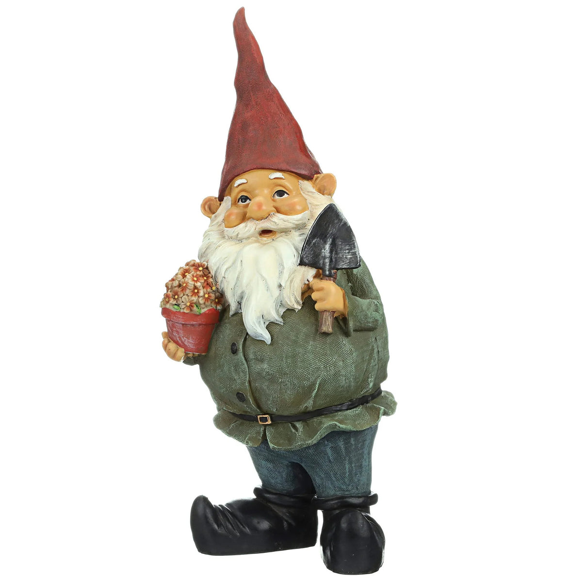 Design Toscano QM211261 Garden Gnome Statue - Dagobert with Gifts Garden Gnome