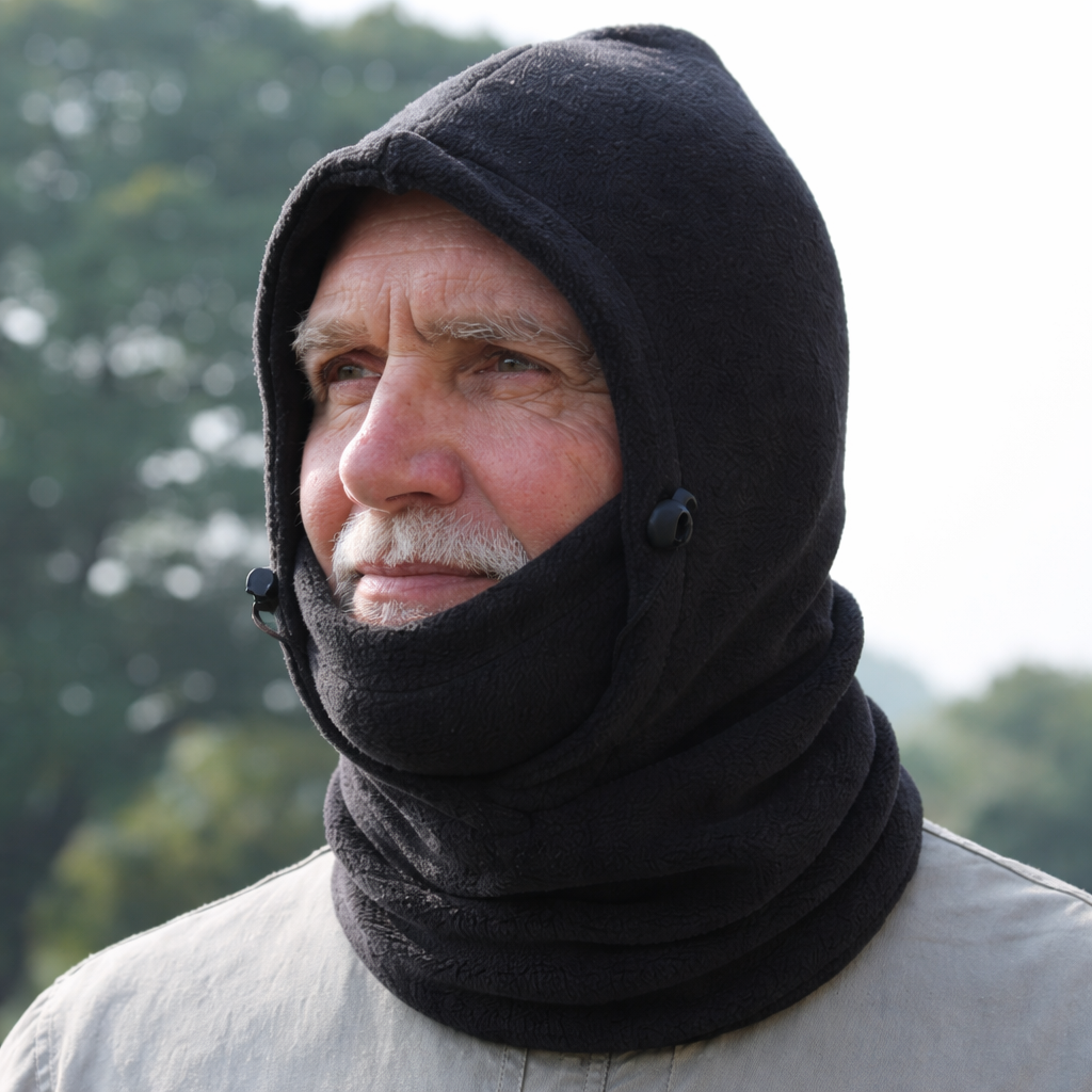 Fleece 6 in 1 Hood Black