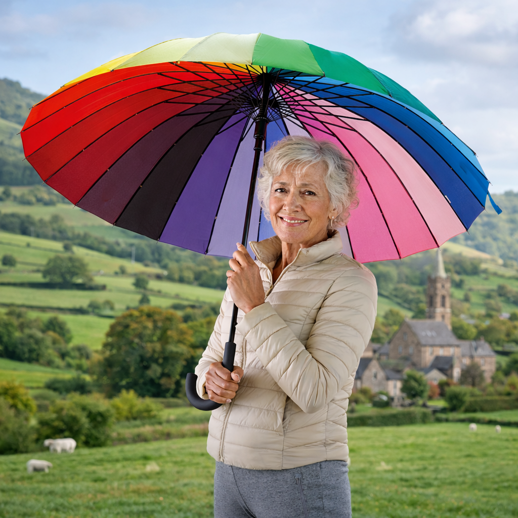 24 Rib Rainbow Umbrella