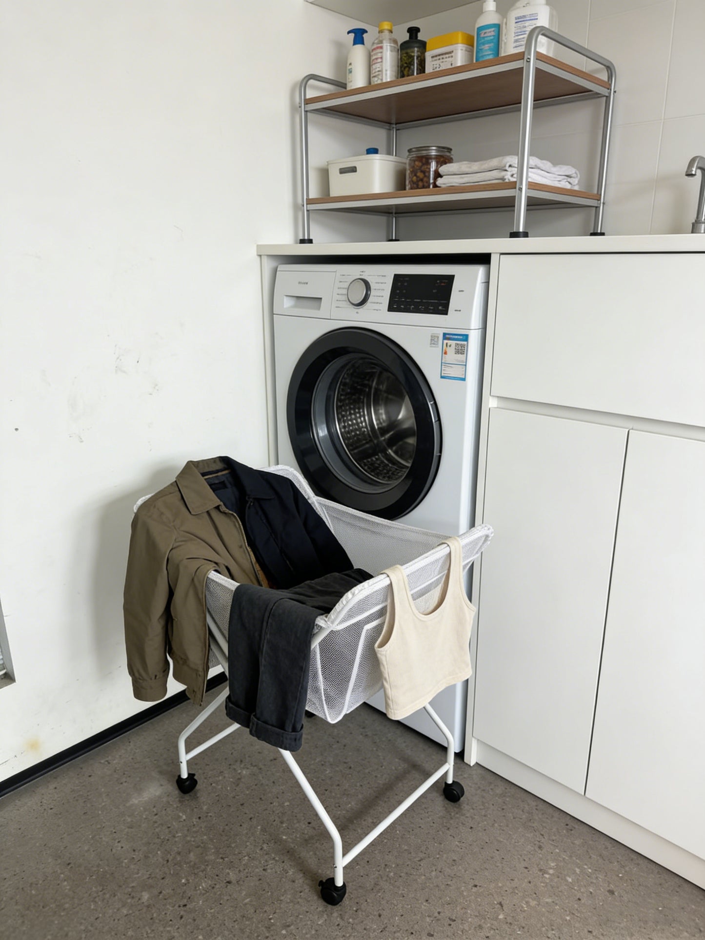 No Bend Laundry Trolley