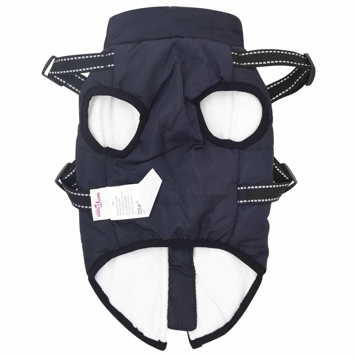 vidaXL Dog Coat Navy Blue L40