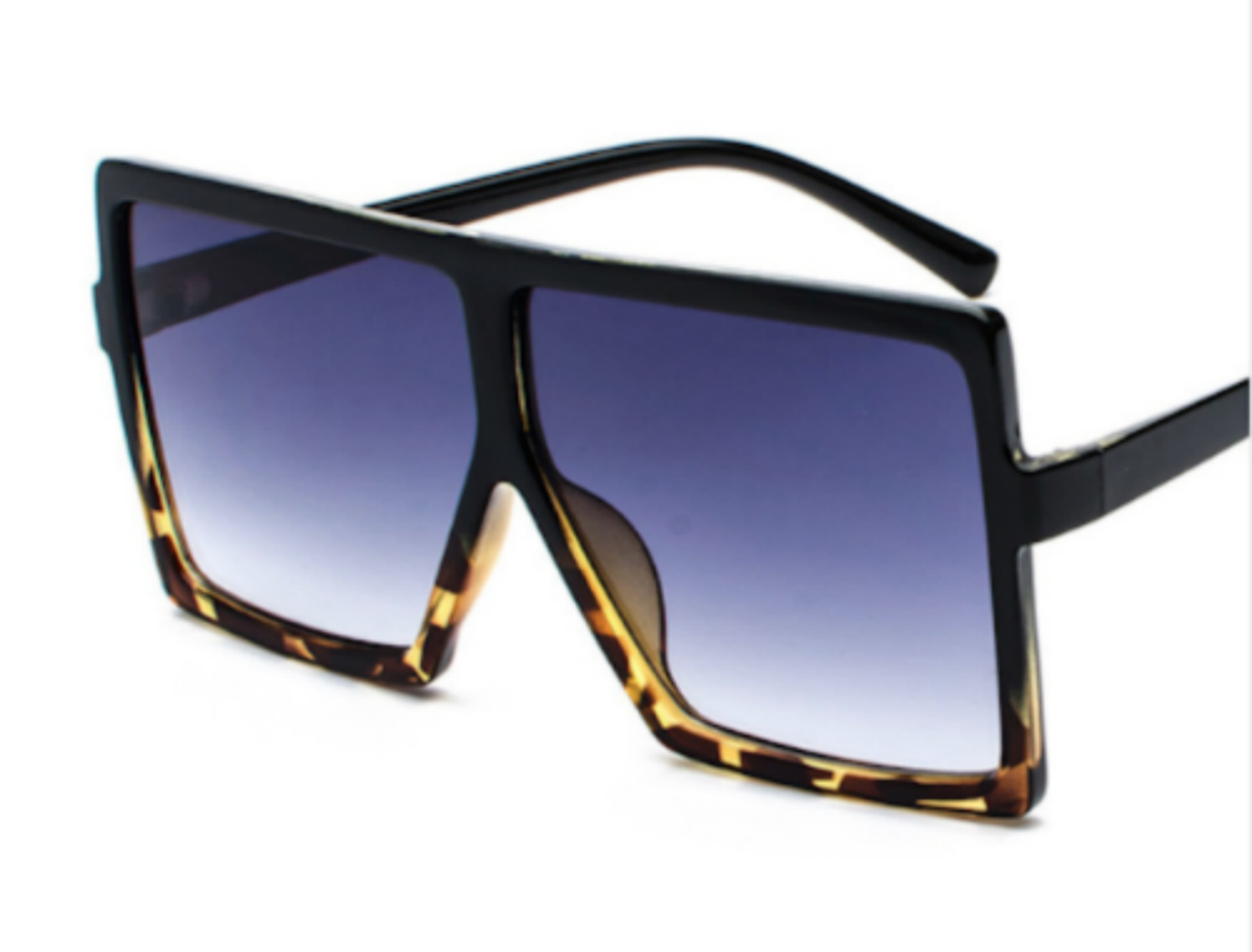 Oversized Square Flat Top Women Very Lrge Ladies Fashion Sunglasses Shade UV400