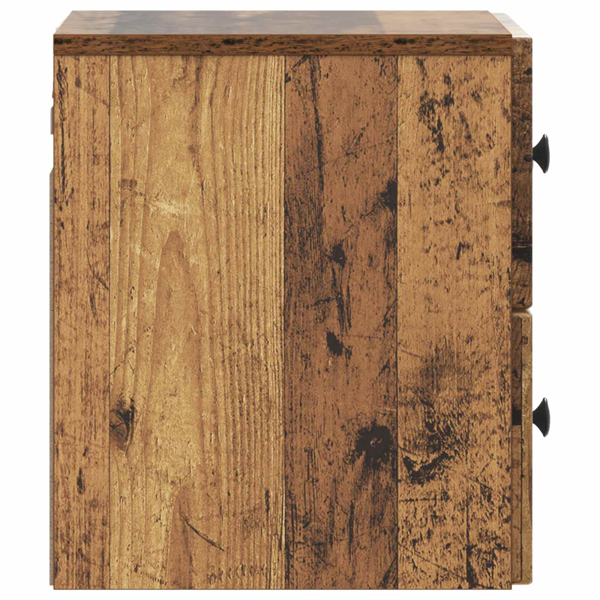 vidaXL Wall-Mounted Bedside Cabinet Old Wood 33 x 34.5 x 40 cm