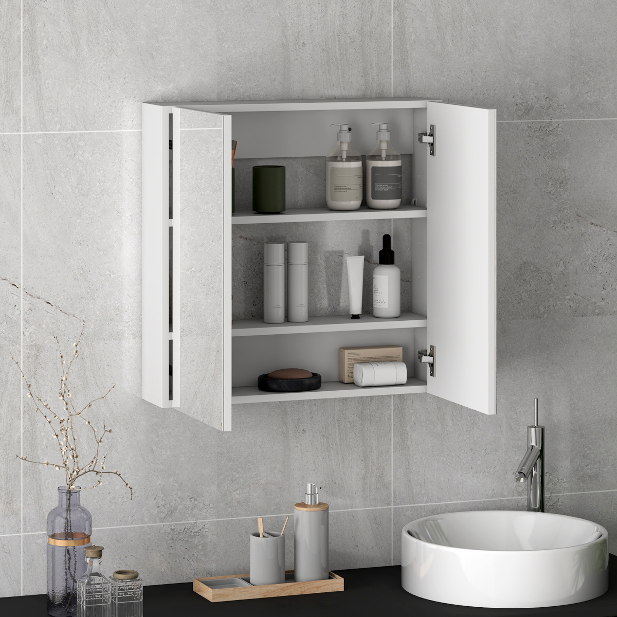Bathroom Cabinet with Mirror