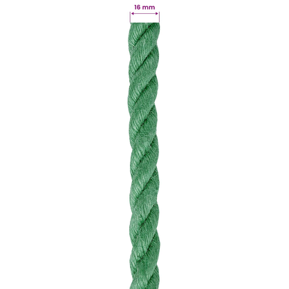 vidaXL Jute Rope Green 100% Tossa jute