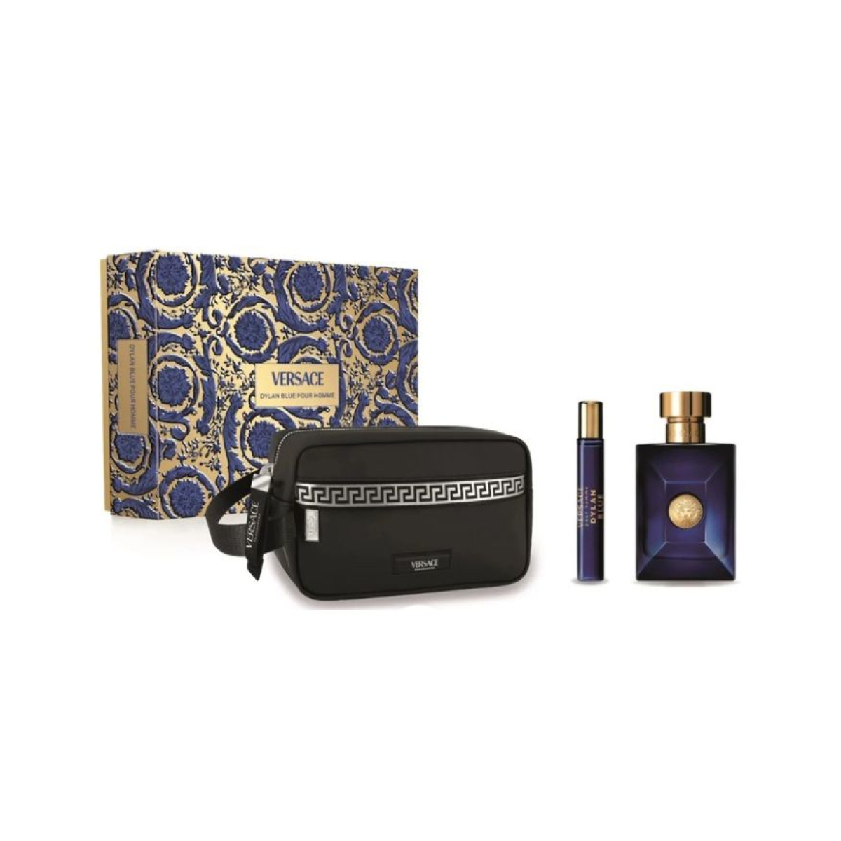 Versace Dylan Blue Gift Set (Eau De Toilette 100ml  Eau De Toilette 10ml  Bag)