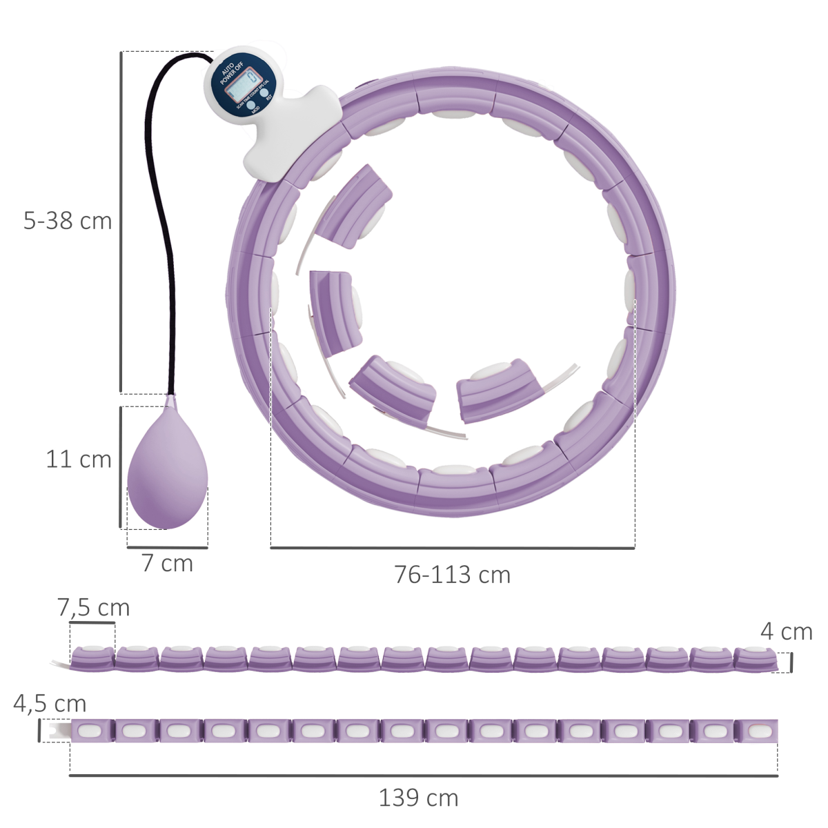 Weighted hula hoop