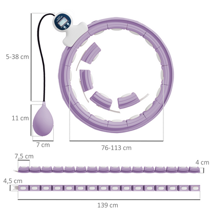 Weighted hula hoop