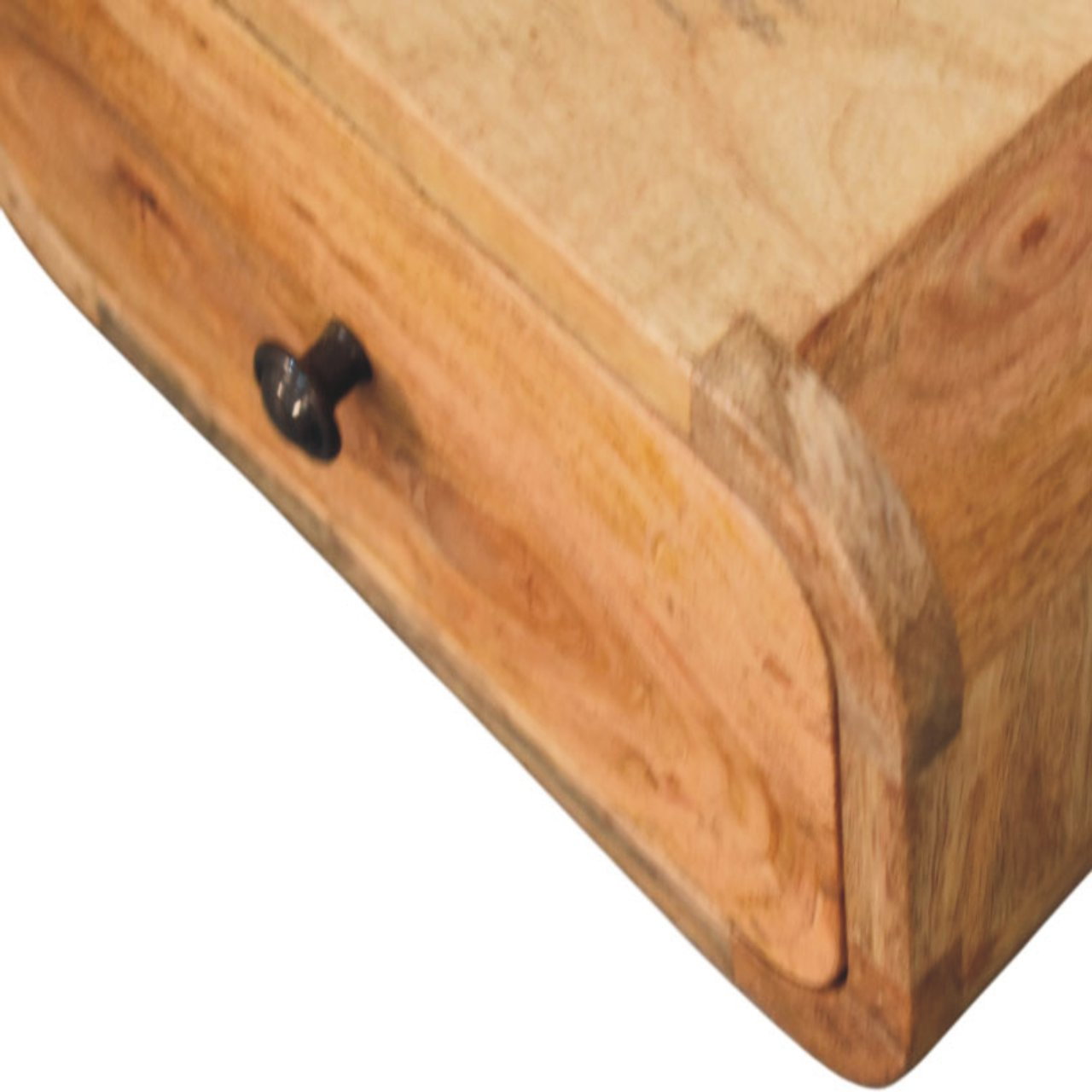 Artisan Furniture Solid Wood Avora Mini Wall-Mounted Oak-ish 1 Drawer Nightstand, Brown