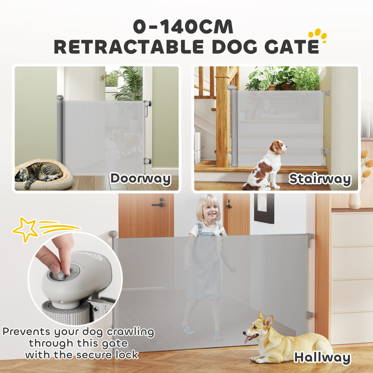 Retractable Dog Gate