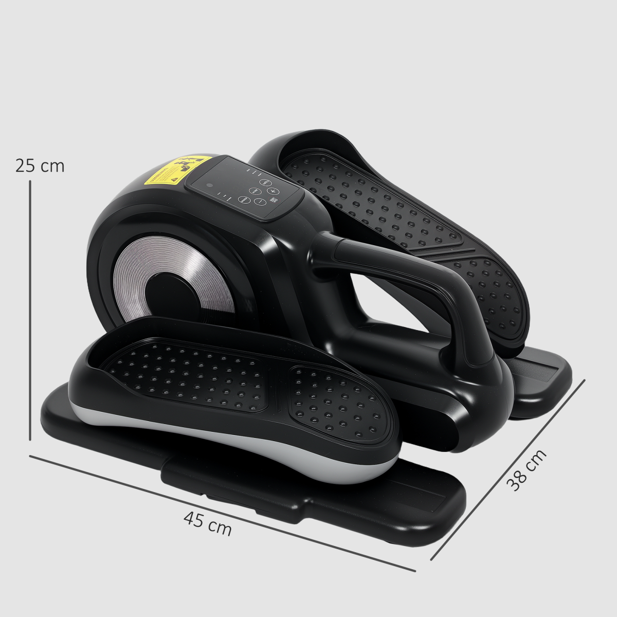 SPORTNOW Mini Elliptical Machine, Seated Pedal Exerciser w/ Remote Control
