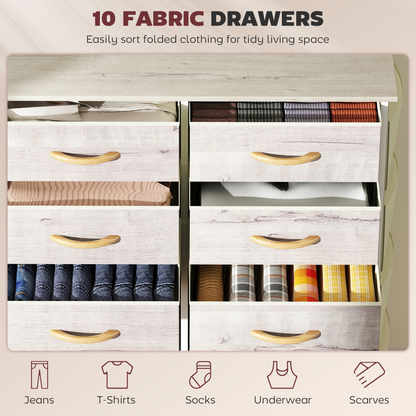 Wood Storage Chest of Drawers