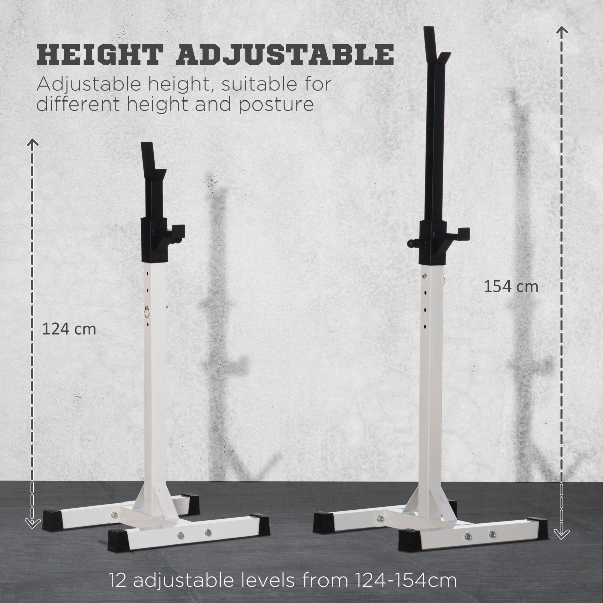 Heavy Duty Weight Stand Bar Barbell Squat Stand Power Rack, for Home, Gym