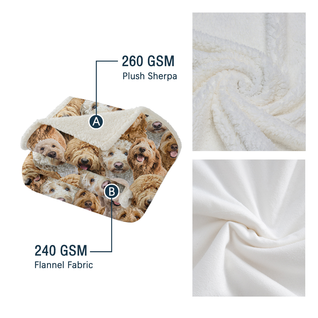 Cockapoos Fleece Blanket Fuzzy Dogs Blanket for Kids Adults Cute Puppy Cockapoos Throw Blanket Puppy Dog Animal Pattern Sherpa Blankets Cockapoos Gifts for Women (150x200cm)