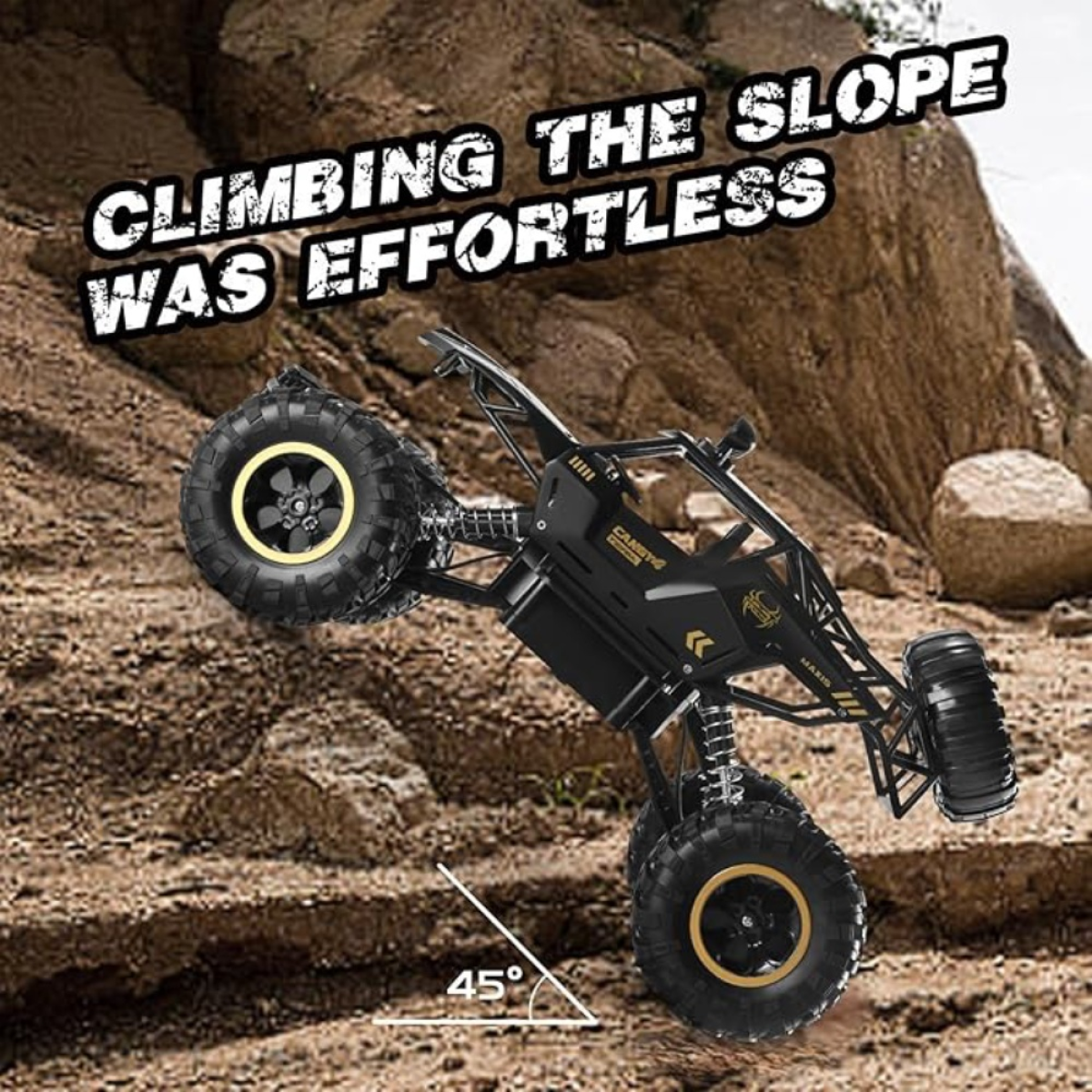 4DRC 1:12 Rock Crawler Rechargeable Off Road Truck 4WD , Metal Shell LED Headlights RC Remote Control Off Road Car Truck,Logistics is randomly sent by UPS/USPS/FEDEX/Amazon Logistics/EVRI