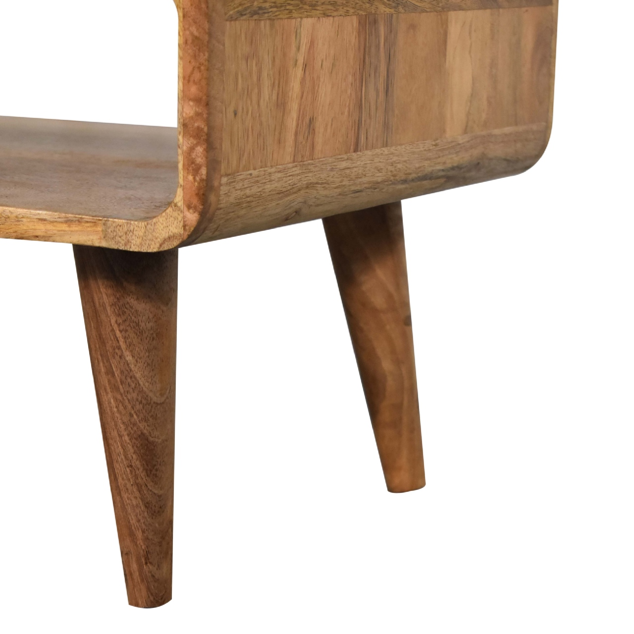 Artisan Furniture Solid Wood Open Oak-ish Media Unit, Beige