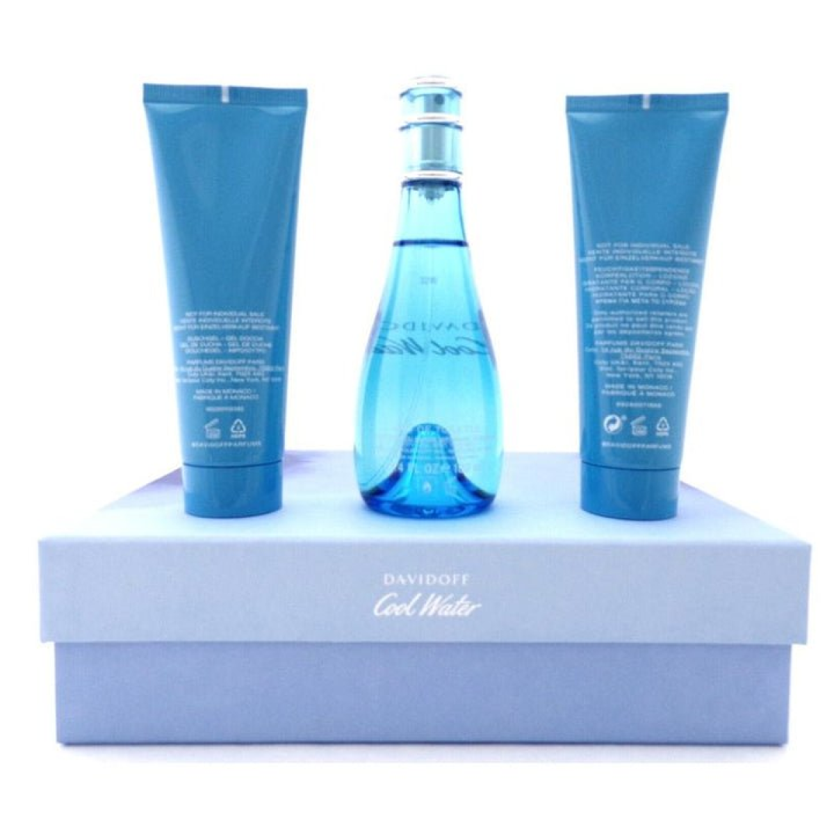 Davidoff Cool Water Gift Set (Eau De Toilette 100ml  Shower Gel 75ml  Body Lotion 75ml)