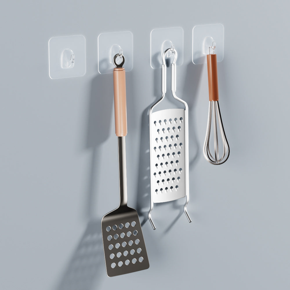 Pack of 10 Adhesive Waterproof Hooks