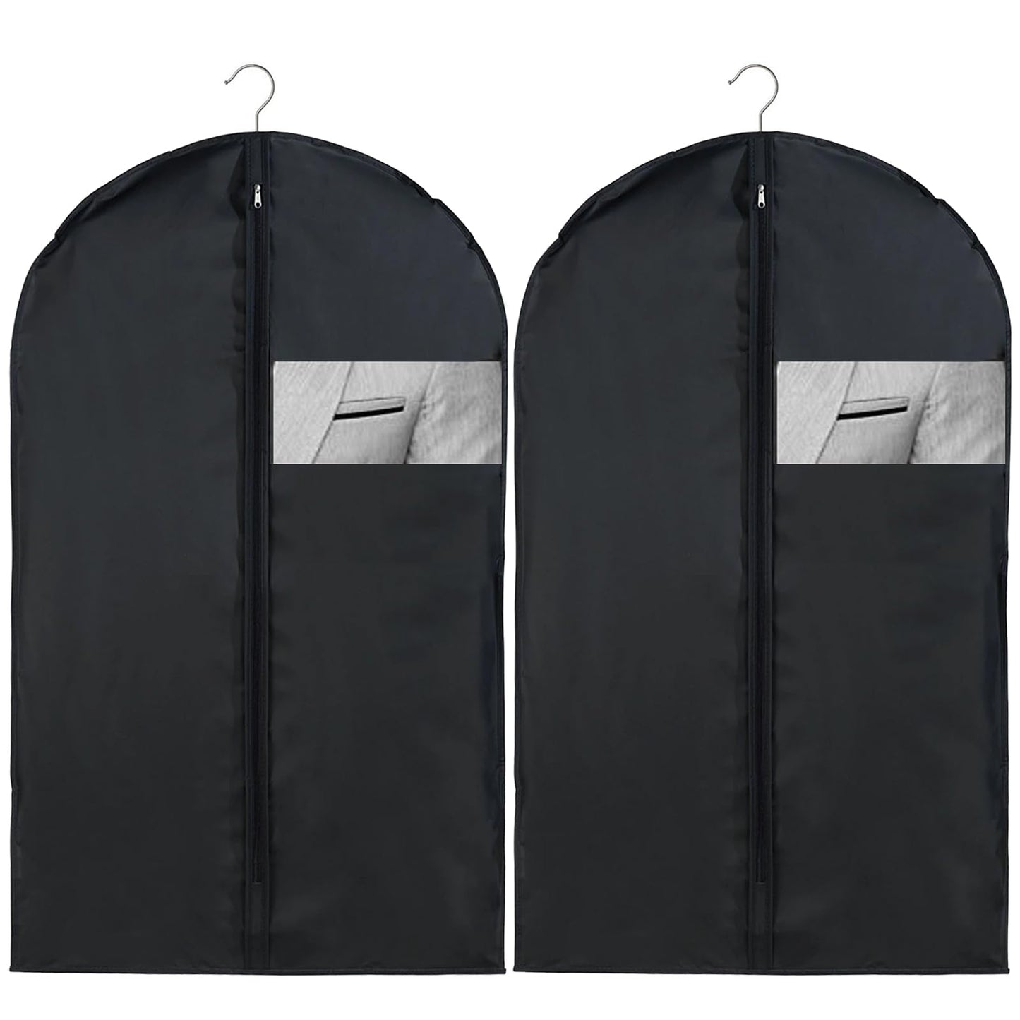 hautllaif 2 Pcs Suit Bags,Travel Garment Carrier with Zipper,60 * 100cm