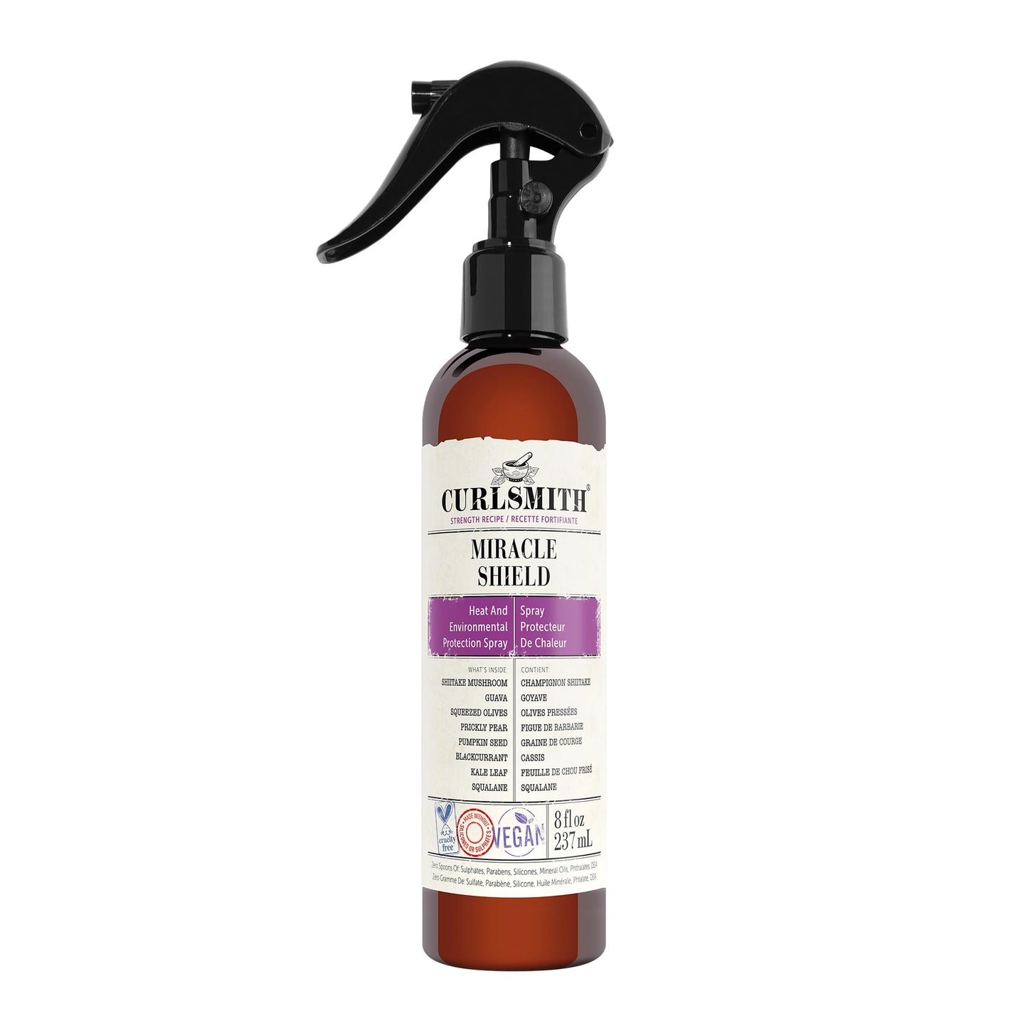 Curlsmith - Miracle Shield, Protein-Rich Hair Protection Spray for All Curl and Hair Types (237ml)