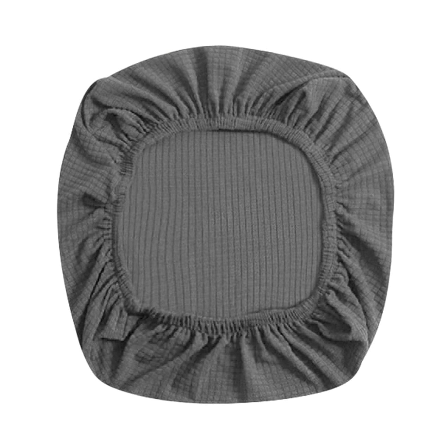 Fenteer Stretch Office Covers Seat Cover Slipcover Desk Seat Cushion Protectors for Computer, Dark Grey