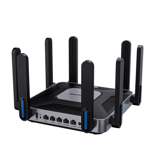 WAVLINK AX6000 WiFi 6 Router, 5950 Mbps Dual Band Wireless Gaming Router, 5GHz/4803Mbps + 2.4GHz/1147Mbps, 8x5dBi Antennas, MU-MIMO, Beamforming, 2.5G