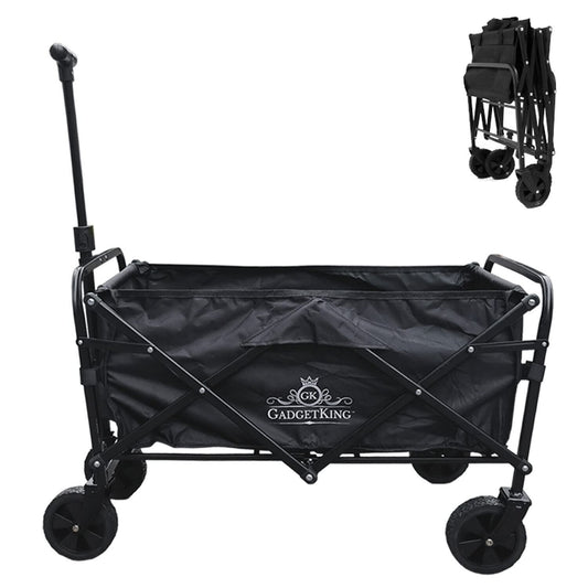 Pull Along Folding Hand Cart Garden Wagon Trolley Festival For Camping Beach Fishing Caddy Foldable Wheeled On Wheels Camp Heavy Duty 100kg Sack Waste