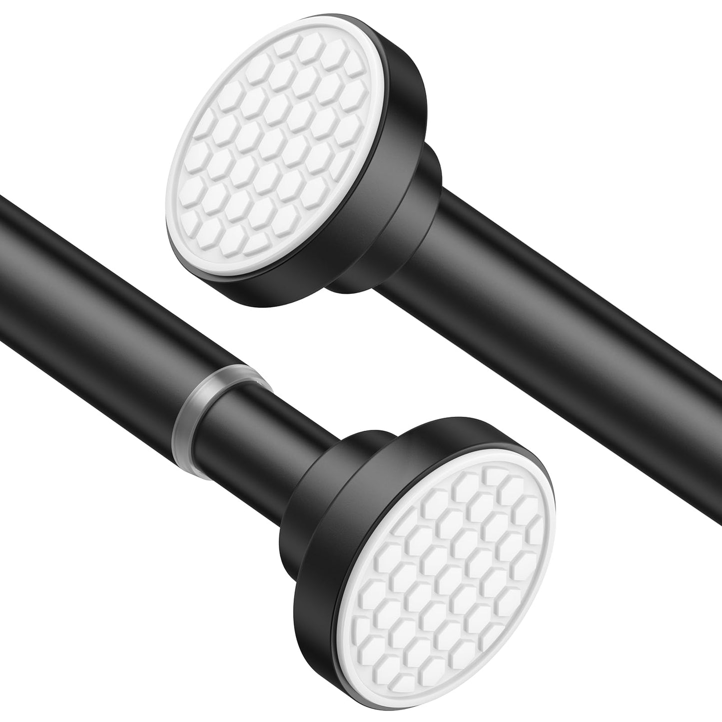 AIZESI Small Shower Pole,Tension Rods 70 To 130 Cm, 1” Diameter Spring Tension Curtain Rod, Tension Rods For Curtains, Extendable Tension Pole