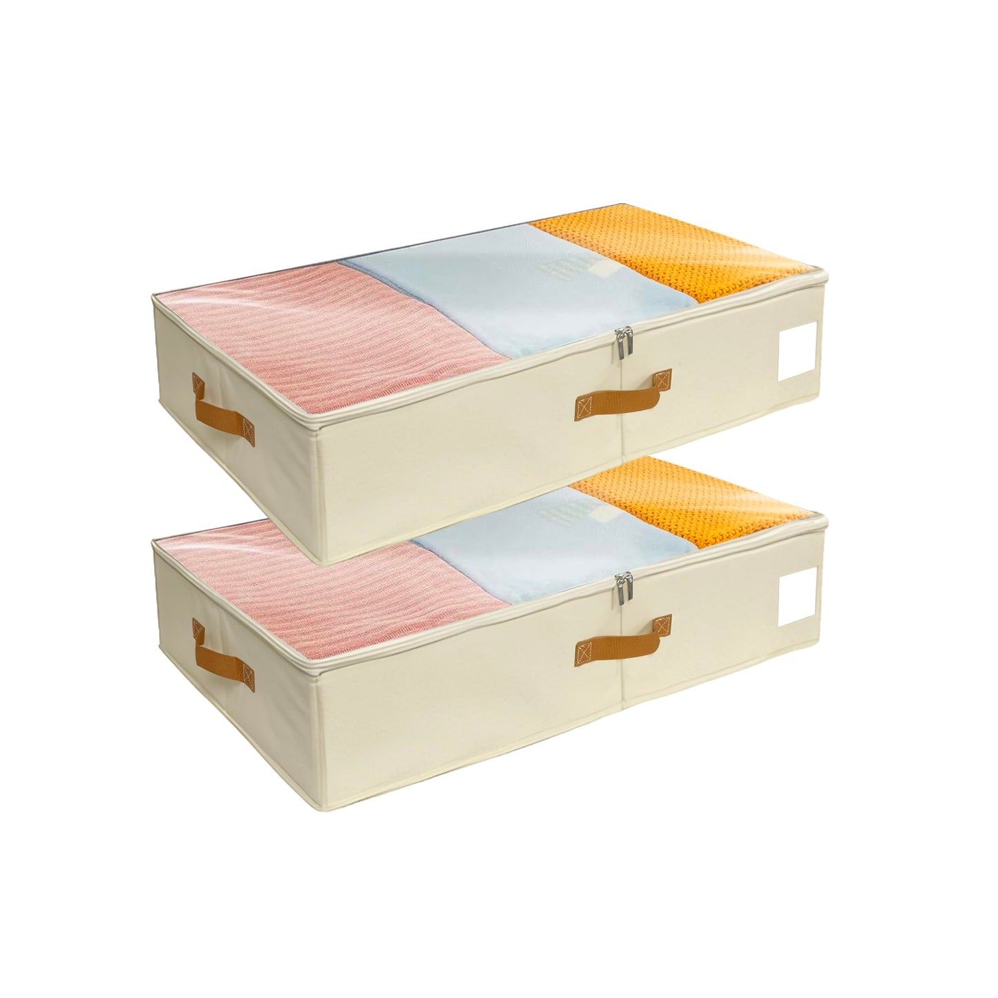 Under Bed Storage Boxes With Lids, PP Side Panel, No Base Panel, 80*40*15cm