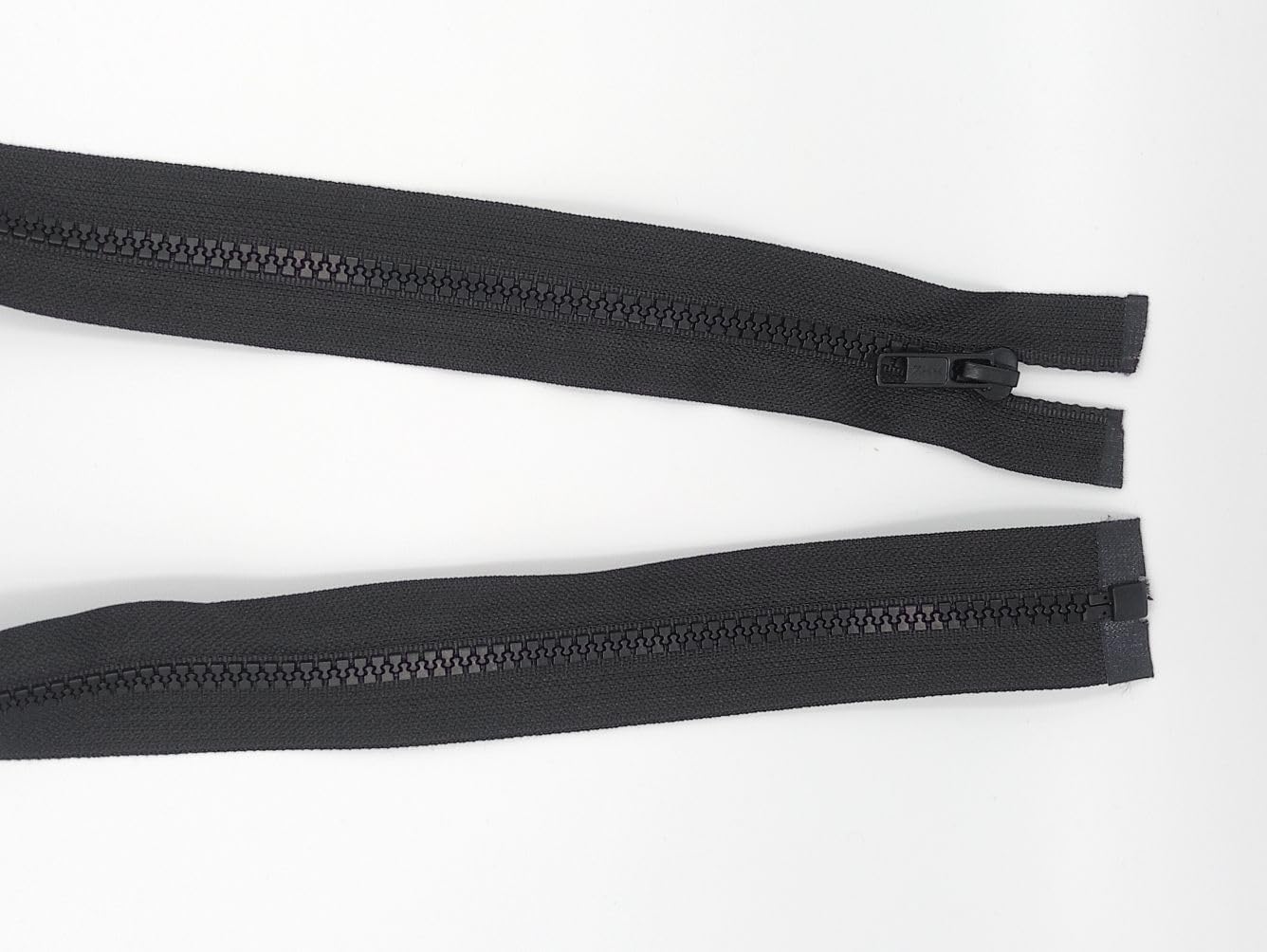 3 Pack Open End Zippers #5 - Heavy-Duty Plastic Chunky Zippers, Black, Sizes 28" 30" 32" 34" 36" 38" 40" 42" 45" - Quality Zipper for Bags, Jackets