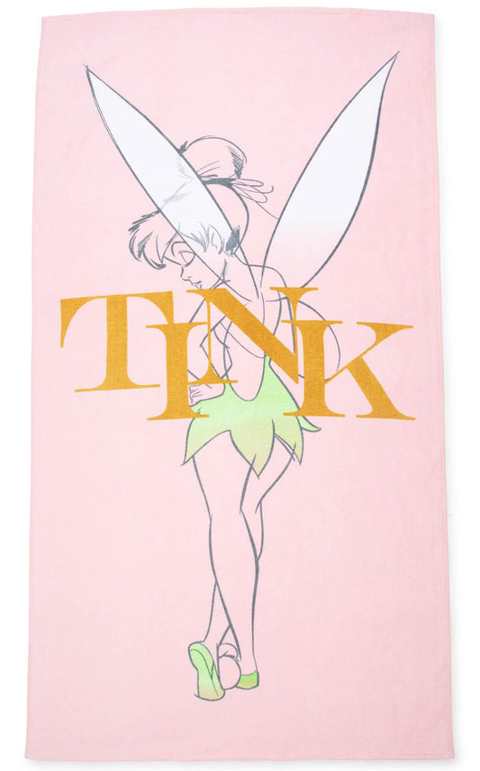 Jay Franco Disney Tinkerbell 86cm x 162cm 100% Large Cotton Beach Towel