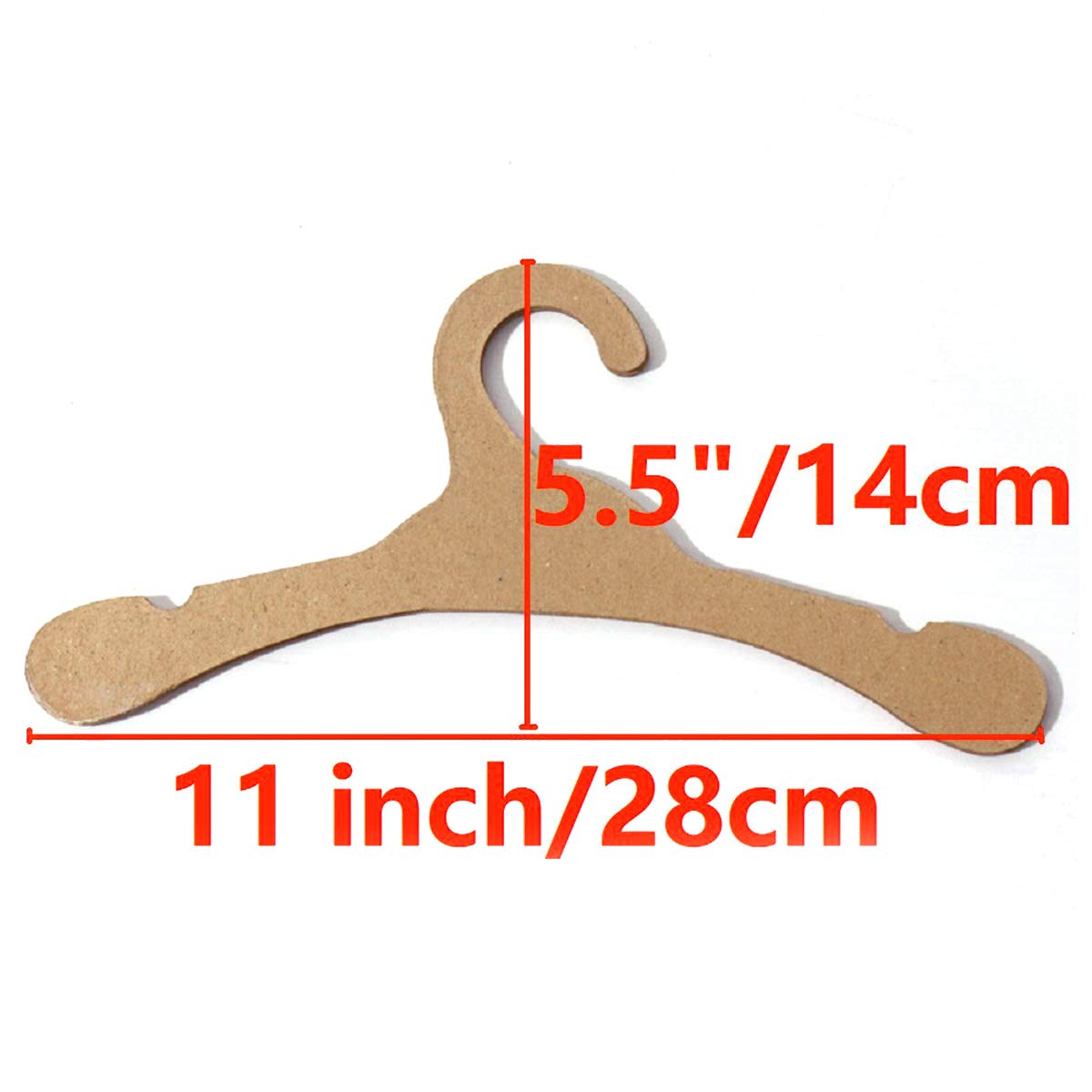Runaup Baby Cardboard Hangers, Eco Friendly Recycled Paper Clothes Hanger for Kids Childrens (20 Pack)