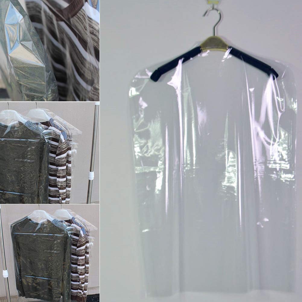 Uk Store 247 Plastics Polythene Garment Clothes Covers Dry Cleaner Bags 24" x 38" / 609mm x 965mm -100 Gauge Pack of 20