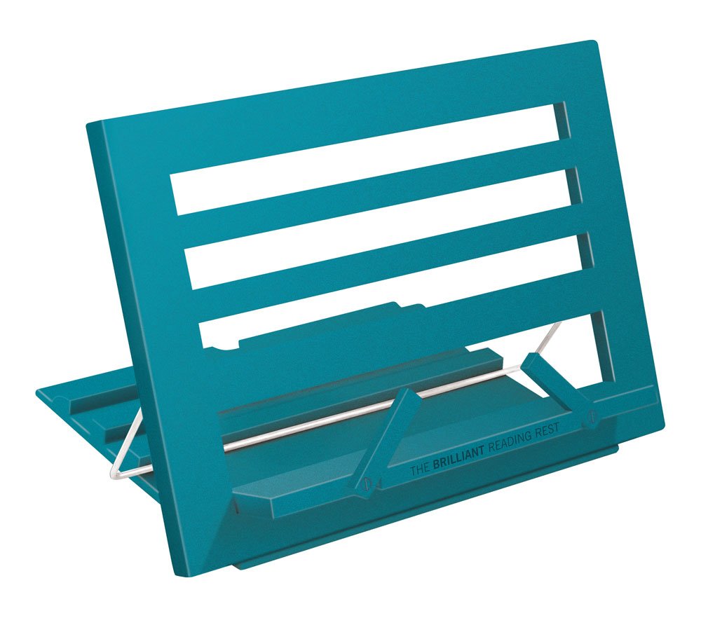 The Brilliant Reading Rest (Dark Blue) – Big Book Stand & Perfect Recipe Book Holder Stand for Kitchen