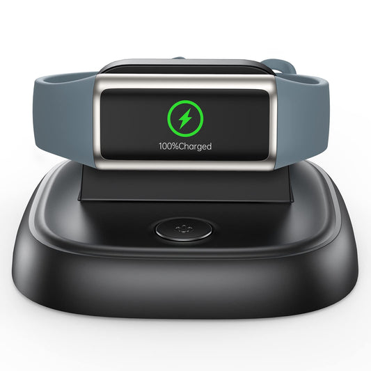LVFAN Charger Stand for Fitbit Charge 6, Fast Charging Dock with Reset Button, Magnetic Charging Station USB C Charger Cable Replacement Accessories,