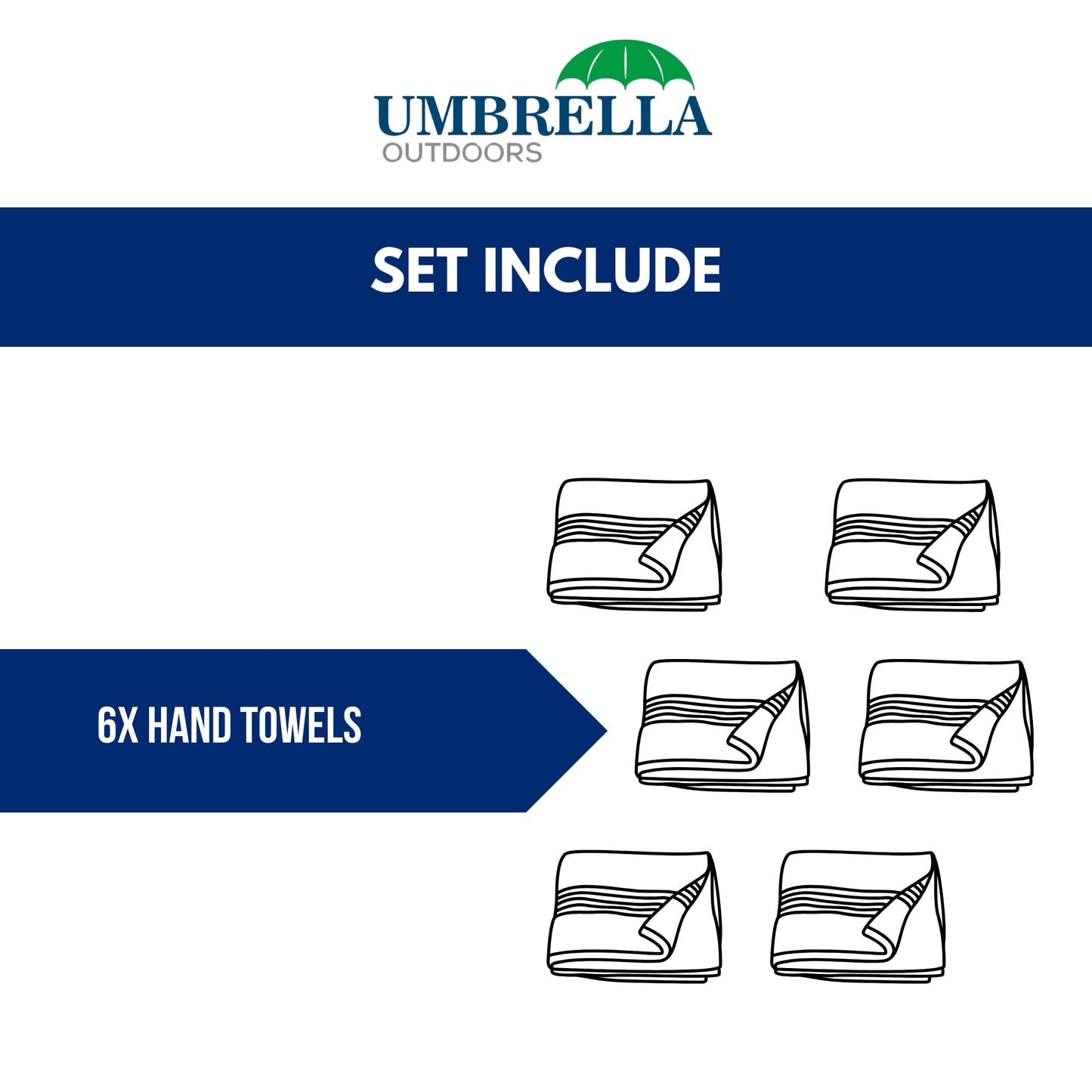 Ultra Soft & Thick Hand Towels - 6-Pack, 100% Combed Cotton, High Absorbency, Large 40 x 70 cm Hand Towels, Quick-Dry, Premium Hotel & Spa Quality