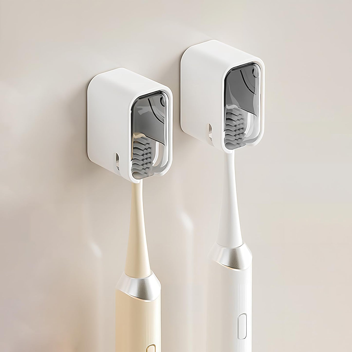 Wall Mounted Toothbrush Holders for Bathroom,Strong Self Adhesive